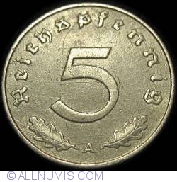 5 Reichspfennig 1943 A