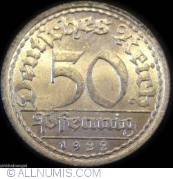 Image #1 of 50 Pfennig 1922 A