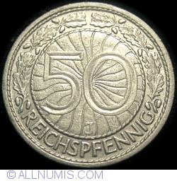Image #1 of 50 Reichspfennig 1928 J