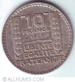 Image #1 of 10 Francs 1931