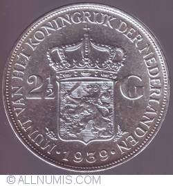 Image #1 of 2 1/2 Gulden 1939