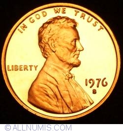 Image #1 of [PROOF] 1 Cent 1976 S