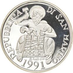 Image #2 of [PROOF] 1000 Lire 1991 R - Barcelona Olympics
