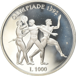 Image #1 of [PROOF] 1000 Lire 1992 R