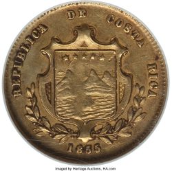 Image #2 of 2 Escudos 1855 JB