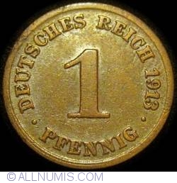 1 Pfennig 1913 D
