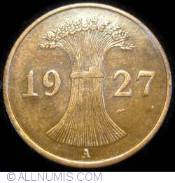 Image #2 of 1 Reichspfennig 1927 A