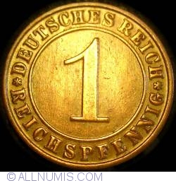 Image #1 of 1 Reichspfennig 1927 D