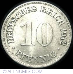 Image #1 of 10 Pfennig 1912 G