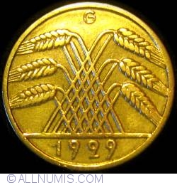 Image #2 of 10 Reichspfennig 1929 G