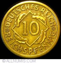 10 Reichspfennig 1929 G