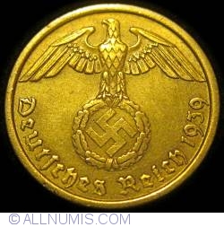 Image #2 of 10 Reichspfennig 1939 E