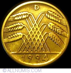 10 Rentenpfennig 1924 D