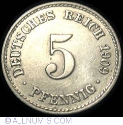 Image #1 of 5 Pfennig 1909 A
