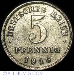 Image #1 of 5 Pfennig 1916 F