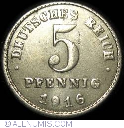 Image #1 of 5 Pfennig 1916 J