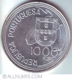 Image #1 of 1000 Escudos 1994 - Treaty Of Tordesilhas