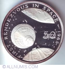 50 Dollars 1989 - First Rendezvous In Space - 1965