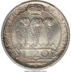 20 Lire 1936 R