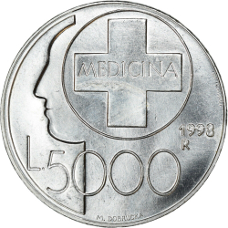 Image #1 of 5000 Lire 1998 R - Medicina