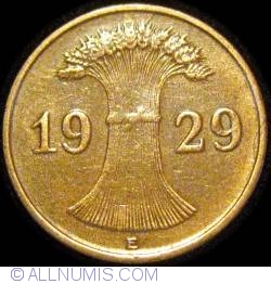 Image #2 of 1 Reichspfennig 1929 E