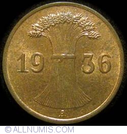 Image #2 of 1 Reichspfennig 1936 A