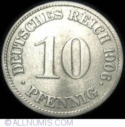 Image #1 of 10 Pfennig 1906 G