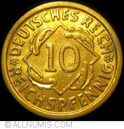 Image #1 of 10 Reichspfennig 1929 D
