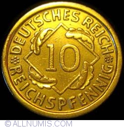 10 Reichspfennig 1936 J
