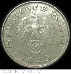 Image #2 of 10 Reichspfennig 1943 D