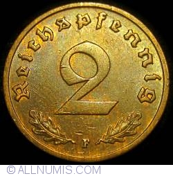 2 Reichspfennig 1937 F
