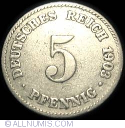 Image #1 of 5 Pfennig 1903 J