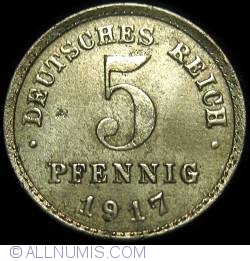 5 Pfennig 1917 E