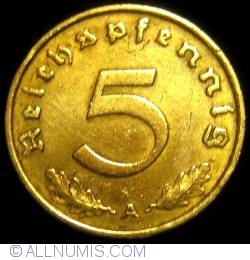 5 Reichspfennig 1937 A