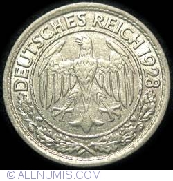 Image #2 of 50 Reichspfennig 1928 E