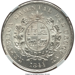 Image #2 of 1 Peso 1844