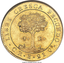 Image #1 of 4 Escudos 1837 CR E