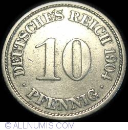 Image #1 of 10 Pfennig 1904 F