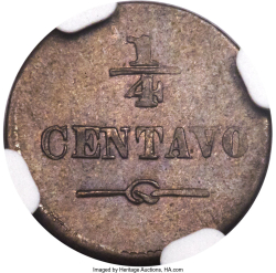 Image #1 of 1/4 Centavo 1865