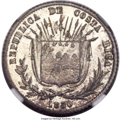 Image #2 of 1/8 Peso 1850