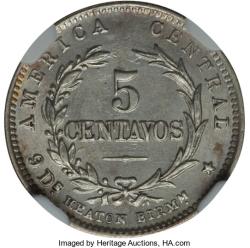 Image #1 of 5 Centavos 1890 H