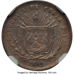 Image #2 of 5 Centavos 1892 H