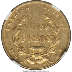 5 Pesos 1868