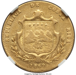 Image #2 of 5 Pesos 1869