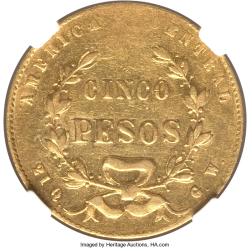Image #1 of 5 Pesos 1869