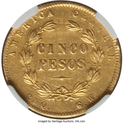 5 Pesos 1875