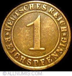 1 Reichspfennig 1925 G
