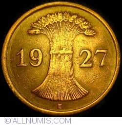 Image #2 of 1 Reichspfennig 1927 E