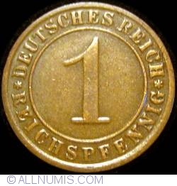Image #1 of 1 Reichspfennig 1929 G