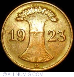 1 Rentenpfennig 1923 D
